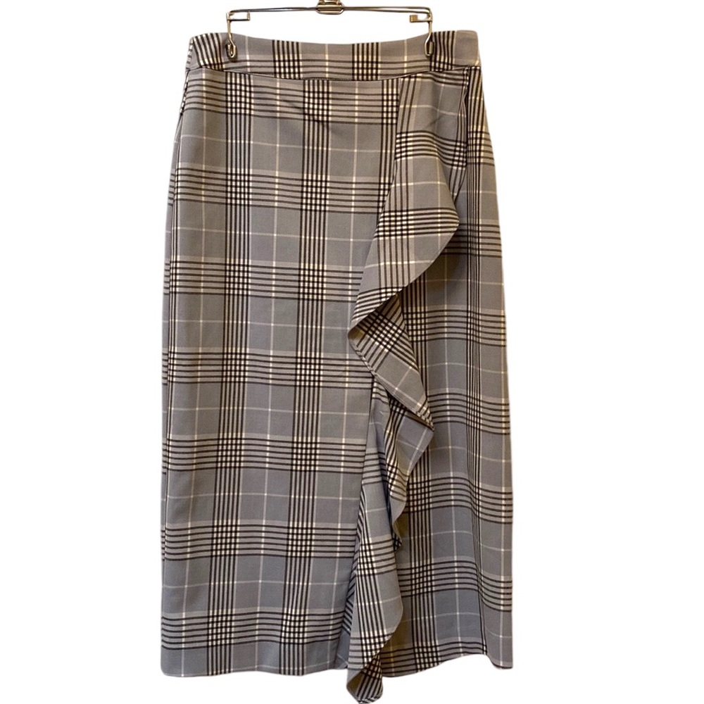 Gap Plaid Midi Skirt
